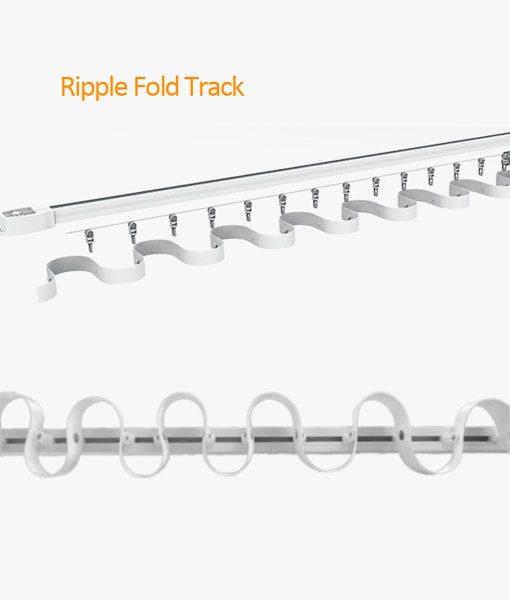 Ripple Fold Snap Belt And Runners Electric Drapery Rod